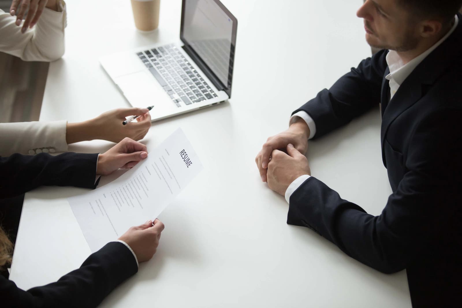 Career consultant helping with professional development